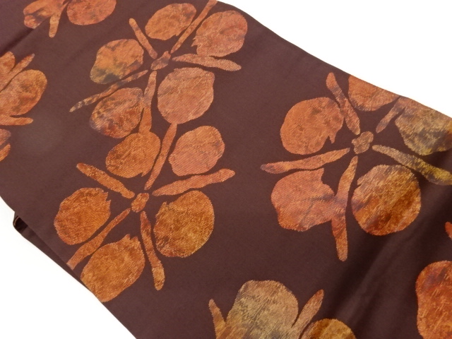 花々模様織出し名古屋帯